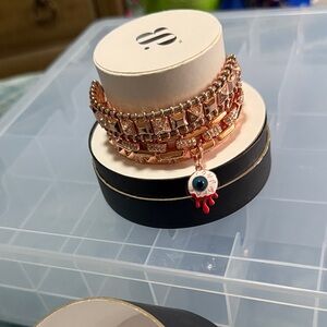 2025 BP Halloween Stack. If Looks Could Kill Softly. Rose Gold Bracelet set!!